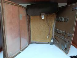 ORİJİNAL DÖNEM ÜRÜNÜ SOVYETLER BİRLİĞİ RUS KIZIL ORDU SUBAY DERİ ÇANTASI