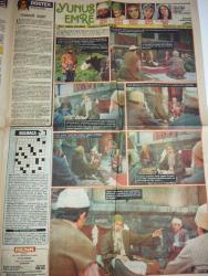 RENK RAMAZAN ÖZEL GAZETESİ- 25 Mayıs 1985-Türkistan ustalarından Samarra ekolu bir eser Tulunoğlu camii-İslam Şahin eserleri-kayravan camii-Nezih Uzel-camiinin avluları-Yunus Emre foto romanı-Talat Bulut-Şükran Güngör-Burçin orhon-pembe Mutlu-Melike zobu-nezihe araz-mahmut tezcan-kadın dünyası-Sineksiz bir yer-Güliz Sururi-fallar-bulmaca-Mevlânâ-tuluğ çizgen-Yves montad-son yarış filmi-Cüneyt gökçer-Cüneyt gökçer-Kerim Avşar-Bülent kayabaş-devlet tiyatrosunun üç genel müdürü bu filmde-sayfa sayısı dörttür
