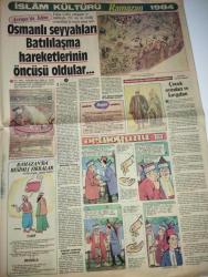 RENK GÜNLÜK GAZETESİ-20 Haziran 1984- Pınar Afşar-İrem Erez-Ayşekân Yıldız-Abdullah Vefiköz-Süleyman Cüner-Turan Arıkan-Taner Dedegolu-Hüma Hatun-Piri Reis-Necdet Selener-Aydın Şener-Pamela Sue Martin-Körfez’den Esintiler-Almanaya-İspanya-Bir yıldız doğuyor-Kadın takılarında Hitit Frig ve Urartu modası-Siyasete veda balıkçılığa merhaba-Kamer Çengi-Osmanlı seyyahları Batılılaşma hareketlerinin öncüsü oldular-En büyük zevkim yemek pişirmek-Eroinman düşmanı-Stüdyoya motosiklet soktular