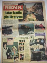 RENK GÜNLÜK GAZETESİ-24 Haziran 1984-Batan kent’in günlük yaşamı-Joan Collins-Jackie Kennedy-Sipa Press-büyük bulmaca-yılın sayısı-bulmaca-Dallas-Anadolu’da kadın evliyalar Nefise Sultan-düşünce meydanı-Sözcük köprüsü-hangisi canlı-dedektifçilik oynayalım-kahraman olgaç Satranç-Ann Hess, Hokey liginin tek kız oyuncusu-Banu abla-İslam kültürü Ramazan 1984-Semih poroy-Niyazi yoltaş-Avrupa’da doğu imajı-Ramazan’da resimli fıkralar-Dean Martin-Amerika’nın en büyük vis kişisi-Taner Dedeoğlu-kıtalararası sanatçı-maket ustası-Tarık gürcan-radyolar-havaalanı filmi-Burt Lancaster-Jean Seberg-Helen Hayes-sayfa sayısı altı dır