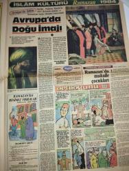 RENK GÜNLÜK GAZETESİ-24 Haziran 1984-Batan kent’in günlük yaşamı-Joan Collins-Jackie Kennedy-Sipa Press-büyük bulmaca-yılın sayısı-bulmaca-Dallas-Anadolu’da kadın evliyalar Nefise Sultan-düşünce meydanı-Sözcük köprüsü-hangisi canlı-dedektifçilik oynayalım-kahraman olgaç Satranç-Ann Hess, Hokey liginin tek kız oyuncusu-Banu abla-İslam kültürü Ramazan 1984-Semih poroy-Niyazi yoltaş-Avrupa’da doğu imajı-Ramazan’da resimli fıkralar-Dean Martin-Amerika’nın en büyük vis kişisi-Taner Dedeoğlu-kıtalararası sanatçı-maket ustası-Tarık gürcan-radyolar-havaalanı filmi-Burt Lancaster-Jean Seberg-Helen Hayes-sayfa sayısı altı dır