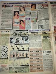 RENK GÜNLÜK GAZETESİ-5 Haziran 1984-Barış Manço‘nun beş alışkanlığı-Ahmet Yıldızalp-Beymen Club-altınyıldız kumaşları-abiye giysileri-nezihe araz-Jull foster-Gıa-andrea-barbara neumann-esrarlı sayı-bulmaca-Dallas-Niyazi yoltaş-Ramazan’da Mevlevîler-İslam kültürü Ramazan-sekiz yüzyıl süren Müslüman egemenliği Abdurrahman bin muaviye eliyle kuruldu-hızında bir yaratık Burak-Şoför İlyas ekranda-Karagöz ve Hacivat-Selvi boylum al yazmalım filmi-Türkan Şoray-Kadir İnanır-bedia akartürk konseri-sayfa sayısı dörttür