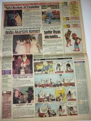 RENK GÜNLÜK GAZETESİ-5 Haziran 1984-Barış Manço‘nun beş alışkanlığı-Ahmet Yıldızalp-Beymen Club-altınyıldız kumaşları-abiye giysileri-nezihe araz-Jull foster-Gıa-andrea-barbara neumann-esrarlı sayı-bulmaca-Dallas-Niyazi yoltaş-Ramazan’da Mevlevîler-İslam kültürü Ramazan-sekiz yüzyıl süren Müslüman egemenliği Abdurrahman bin muaviye eliyle kuruldu-hızında bir yaratık Burak-Şoför İlyas ekranda-Karagöz ve Hacivat-Selvi boylum al yazmalım filmi-Türkan Şoray-Kadir İnanır-bedia akartürk konseri-sayfa sayısı dörttür