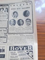 Cumhuriyet Gazetesi - 22 Birinciteşrin (Aralık) 1944 - Moskova tebliği yazan Nadir Nadi Başmakale - Moskova'da verilen kararların akisleri - Pravda Gazetesi Şayanı dikkat bir makale neşretti - filipinler'e yapılan ihraç Amerikalıların taktik ettiği plan Japonları gafil Avladı - zeytinyağı fiyatları ucuzluyor - harp sonrası ve Amerikan ordusu - İngiliz ordusu selanik'e yürüyor fotoğraf - Pasifik harbinden fotoğraflar - müttefiklerin yeni taarruzu - Aachen şehrinde 10.000 esir alındı fotoğraf - haftanın şakaları yazan Burhan Felek - bugün yapılacak maçlar - Fenerbahçe Beşiktaş maçı - Galatasaray Beyoğluspor maçı - Yugoslav kraliyet hükümeti Staline teşekkür ediyor - vahşi aşk filmi Bugün Melek sinemasında - dans cenneti Taksim belediye gazinosunda -  Lorel Hardy filmi bugün İpek sinemasında - Mualla Gökçay maksim'de - Zehra bilir Safiye Tokay her akşam novotni Oteli altında aile saz salonunda - İstanbul belediyesi şehir tiyatroları dram kısmında Atinalı Timon komedi  meraklı kadınlar