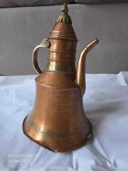 Antika Muazzam Patinaya Sahip Trabzon Bakır İbrik 30 cm