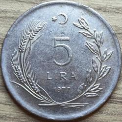 1977 Tedavül 5 Lira
