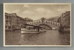 İTALYA - VENEDİK / PONTE DI RIALTO - RIALTO KÖPRÜSÜ VE TEKNE TEMALI KARTPOSTAL...