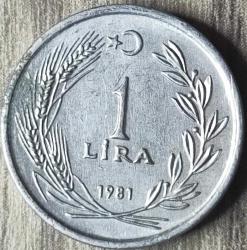 1981 Tedavül 1 Lira