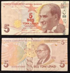 9. Emisyon A Serisi Set (200 - 100 - 20 - 10 - 5 )