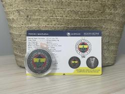 2025 - Fenerbahçe Beko 2025 Turkish Airlines Euroleague Şampiyonluk Darphane Sertifikalı Gümüş Hatıra Para - Çil