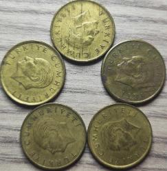 1988-1992 Tedavül 100 Lira Beşli Set