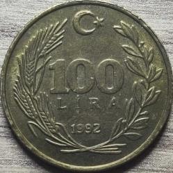 1992 Tedavül 100 Lira