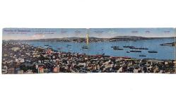 [KARTPOSTAL] İstanbul panaroma: İstanbul'un manzara-i umûmîsi = Panorama de Constantinople. Editör: M.J.C. (111x10 cm)