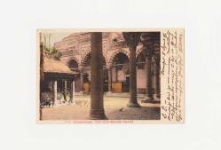 [KARTPOSTAL / CONSTANTINOPLE / İSTANBUL: Cour de la Mosquee Bayazed - Bayezıt Camii