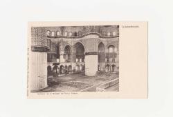 [KARTPOSTAL / CONSTANTINOPLE / İSTANBUL: Interieur de la Mosquee du Sultan Ahmed - Sultanahmed Camii İç Görünüm