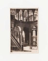[KARTPOSTAL / CONSTANTINOPLE / İSTANBUL: Interieur de la Mosquee du Sultan Ahmed - Sultanahmed Camii İç Görünüm