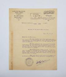 [MATBUÂT TARİHİ] ANDONIS VASILIADIS İmzalı, Osmanlıca Rumca çiftdilli Apoyevmatini Rumca Yevmi gazete antetli kağıda Fransızca daktilo mektup, 1928 tarihli: Elektrik Şirketi'nin ucuzluk kampanyasından azınnlık yayınlarının dışlanması konulu
