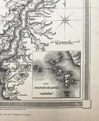 [HARİTA / İSTANBUL / AYASOFYA / ADALAR] Constantinople and the Bosphorus. [i.e., İstanbul ve Boğaziçi] Drawn and engraved by Alexander Findlay, 1832 [with] A plan of the Hagia Sophia and the Princess Islands. Printed by Fisher, Son & Co. in London, UK