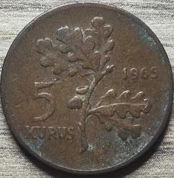 1965 Tedavül 5 Kuruş