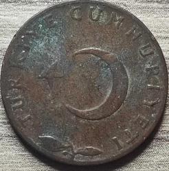 1965 Tedavül 5 Kuruş