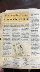 YELPAZE RESİMLİ SALON Mecmuası DERGİSİ - SAYI : 320 - 30 TEMMUZ 1958 -  TURGUT YILKIN - OLCAY BÜYÜKARDAÇ - NALÂN ÖZDEN - HARİKA TUNCER - TÜRKÂN ATAMER - UĞUR CANSUN - A. DİNMEZ - ÜLKÜ ERDEMİR - M. BIÇAKÇI GÜLER - HAMİYET KUTSAL - MEFKÛRE YAVUZ - KIRKOR OHANYAN - AYSEL MARAŞ - PEKİN İSHAKBEYİOĞLU - N. MUTAF - TOMRİS ACAR - TÜRKÂN GEDİK - AYSEL KÖDÜN - I. DEMİR - GÜZİN SAYAR - ANDRE MAUROIS - YUSUF KENAN EKŞİOĞLU - CUMHUR ALP - JACK HYLTON - TED HEATH - POSTACI SÜTUNU - VIZILDAMAYINIZ - KEDER ŞARKISI - SEVİLEN 20 ŞARKI - AMERİKADA VARIETY MECMUASINA GÖRE - GENÇ MURAD - CİHANŞAH - MIKLOS - PAVLOV - ARANKA - DELİ DAVUT - GAZİ ORUÇ - KANAYOR - KİNİS - BEYAZIT HAN - ZAFER SÜLEK - PERRY COMO - FRANK SINATRA - JULIE LONDON - BILLY MAY - EYDIE GORME - JOHNNY MERCER - DORSEY BROTHERS - RENATO CAROSONE - LOUIS PHILIPPE - TARİH ROMANI - LANOLİNLİ GÜNEŞ KREMİ - KEWPIE DOLL - MUSIC USA - TORERO  - 36 SAYFA