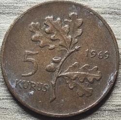 1969 Tedavül 5 Kuruş