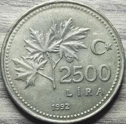 1992 Tedavül 2500 Lira
