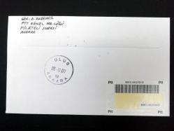 2007 Dünya Felsefe Günü FDC ilk gün zarfı - ilave seri pullarla taahhütlü postadan geçmiş