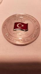 2002 YILI DÜNYA FUTBOL ŞAMPİYONASI 3.SÜ TÜRKİYE HATIRA PARASI TC. DARPHANE HATIRA GÜMÜŞ / MİNELİ 351