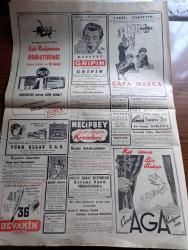 Cumhuriyet Gazetesi - 6 Şubat 1950 - İngiltere'de seçim savaşı yazan Abidin Daver Başmakale - Ukrayna'da İsyan çıktığını Moskova teyit ediyor - soğuktan bütün okullar 3 gün müddetle tatil fotoğraf - İngiltere'nin Akdeniz filosuna mensup harp gemileri la valetta üstünde fotoğraf - ısmarlanacak yeni gemiler - meclis Mart'ta seçimleri yenileme kararı veriyor - berlin'i işgal için Rus planı - Cemil Sait Barlas Nutuk söylerken fotoğraf - İstanbul işçi sendikaları Birliği Dün yıllık kongresini yaptı fotoğraf - Rusya'da Yahudi düşmanlığı - İlk Meclisi mebusan reisi Ahmet Rıza Beyin hatıraları yazı dizisi - bazı semtler Dün ekmeksiz kaldı - Modern Türk müzik eserleri Festivali - İstanbul Basketbol Şampiyonası maçları - Beyoğluspor Vefa'yı 50 41 yendi - Fenerbahçe modayı 57 29 yendi - Ölüme Doğru Yazan Agatha Christie yazı dizisi - Rommel'in Esrarı yazı dizisi - Karaok filmi bu akşam Atlas ve İpek sinemasında - İstanbul Ankara Radyosu Programı - İstanbul belediyesi şehir tiyatroları piyesleri