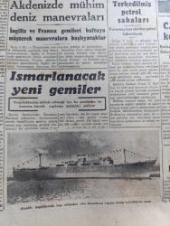 Cumhuriyet Gazetesi - 6 Şubat 1950 - İngiltere'de seçim savaşı yazan Abidin Daver Başmakale - Ukrayna'da İsyan çıktığını Moskova teyit ediyor - soğuktan bütün okullar 3 gün müddetle tatil fotoğraf - İngiltere'nin Akdeniz filosuna mensup harp gemileri la valetta üstünde fotoğraf - ısmarlanacak yeni gemiler - meclis Mart'ta seçimleri yenileme kararı veriyor - berlin'i işgal için Rus planı - Cemil Sait Barlas Nutuk söylerken fotoğraf - İstanbul işçi sendikaları Birliği Dün yıllık kongresini yaptı fotoğraf - Rusya'da Yahudi düşmanlığı - İlk Meclisi mebusan reisi Ahmet Rıza Beyin hatıraları yazı dizisi - bazı semtler Dün ekmeksiz kaldı - Modern Türk müzik eserleri Festivali - İstanbul Basketbol Şampiyonası maçları - Beyoğluspor Vefa'yı 50 41 yendi - Fenerbahçe modayı 57 29 yendi - Ölüme Doğru Yazan Agatha Christie yazı dizisi - Rommel'in Esrarı yazı dizisi - Karaok filmi bu akşam Atlas ve İpek sinemasında - İstanbul Ankara Radyosu Programı - İstanbul belediyesi şehir tiyatroları piyesleri