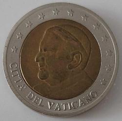 2005 VATİKAN 2 EURO DENEME BASKI SPECMEN ORİJİNAL HATIRA PARASI ÇİLALTI ÇOK NADİR V1A2TT1
