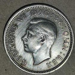 İNGİLTERE  1944  6  PENCE  GÜMÜŞ  2,83  GRAM