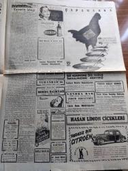 Cumhuriyet Gazetesi - 2 Aralık 1950 - biterken yazan Nadir Nadi Başmakale - Kore'de birliğimizin gösterdiği kahramanlık bütün dünyada heyecan yarattı - Kore'de birliğimizin savaştığı  Changchon nehri ve dolayları - 10.000 düşmana karşı 2000 Türk'ün mucizesi - Avrupa'da birliğimize hayranlık - Kore harbi zayiatı - verem sergisi dün sabah açıldı - sanatkar Vasfi Rıza Zobu'nun açtığı dava - Karanlık Oda Yazan Peride Celal Yazı Dizisi - tramvaylar kalkabilir mi yazdan Burhan Felek - Kızılay başkanlığına Doktor Nihat Reşat Belger seçildi - İstanbul'a gelecek İspanyol Revüsü - eşsiz sanatkar Hamiyet Yüceses Taksim kristal salonunda - Muammer Karaca tiyatrosu Belami maksim'de - Kore'den fotoğraflar - Yaşar Doğu'nun bu gece yapılacak Güneş müsabakalarına iştirak edememesi muhtemel - 1950-1951 Yunus Nadi mükafatı Milli mücadele'ye ait bir hatıra - Morina Balıkyağı Taksim Eczanesinde - Emlak Bankası - Land Rover geldi - İsviçre marvin kol ve cep saatleri gelmiştir - Attle Truman Görüşmesi
