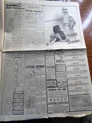 Cumhuriyet Gazetesi - 6 Aralık 1950 - Washington Konferansı harbi önler mi Cumhuriyet Başmakale - Kore'de askeri birliğimiz konservelerle yemek yerlerken fotoğraf - Kore'deki zayiatımıza dair ilk inanılır rakam - büyük taarruz'da bir topçu bataryamız atış esnasında fotoğraf - Amerika Avrupa'ya karşı hiddet ve infial içinde - genç milli takım Dün Mısır'a gitti fotoğraf - dün gece yapılan Güreş karşılaşmaları - Kahraman Yahudi Kadıköy Hale sinemasında - Karanlık Oda Yazan Peride Celal Yazı Dizisi - aman illallah artık yazan Burhan Felek -  İnönü stadı tamamlanıyor - Jan Dark filmi yalnız Lale Yıldız ve İnci sinemalarında - Tarzan maymun adam filmi Azak ve Turan sinemalarında - İstanbul belediyesi şehir tiyatroları dram kısmında Dilsizlerin dili komedi kısmında Tersine Dünya - Kore'den fotoğraflar - Kore'de bulunan Savaş uçaklarımızdan biri uçuş için hazırlanırken fotoğraf - Kore'den Türkiye'dekilere Mektup - Türkiye'den Kore'dekilere mektup - 1950-1951 Yunus Nadi Mükafatı - Hasan kolonya