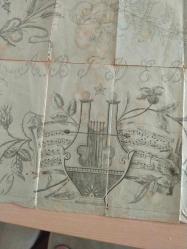 1907 yılına ait tekstil şablonu