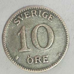 İSVEÇ  1911   10  ÖRE  GÜMÜŞ  1,45  GRAM