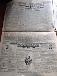 Cumhuriyet Gazetesi - 7 Aralık 1947 - Recep Peker'in suçu yazan Nadir Nadi Başmakale - Recep Peker'in cevap vereceği teeyyüd ediyor - Londra'da dörtler Avusturya bir Almanya meselelerini görüşürlerken fotoğraf - Fransa'da grevcilerin çoğu işleri başına dönüyorlar - Fransız milli meclisinde komünist lideri Thorez'in sözleri yuhalarla karşılandı - New York'ta Joe Louis ile Walcott arasında Dünya Boks şampiyonluğu maçı fotoğraf - Filistin'de çarpışmalar devam ediyor - haftanın şakaları yazan Burhan Felek - dünyanın en büyük hava meydanı Laguardia fotoğraf - uçan daireler için bilgiler Ne diyorlar yazan Rıdvan Tezel - milli futbol takımı olimpiyata gidecek mi yazan Eşref Şefik - Galatasaray Beykoz'u Fenerbahçe Süleymaniye'yi 2 0 Yendiler - 1948 model Yıldızlar Takvimi Yarın Çıkıyor - Safiye Ayla borsa kıraathanesinde - gönül kimi severse filmi İpek ve Melek sinemasında - patinaj Kralı filmi bugün elhamra sinemasında - bugünkü radyo programı - İstanbul belediyesi şehir tiyatroları programı