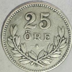 İSVEÇ  1931   25  ÖRE   GÜMÜŞ   2,42  GRAM