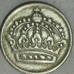 İSVEÇ 1958  10  ÖRE  GÜMÜŞ  1,44  GRAM
