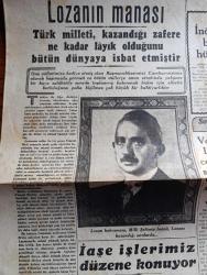 Cumhuriyet Gazetesi - 24 Temmuz 1942 - Lozan'ın manası yazan Yunus Nadi Başmakale - Lozan zaferi'nin yıldönümünü kutluyoruz - Milli Şef İsmet İnönü Ankara'da - Lozan kahramanı milli şefimiz İsmet İnönü lozan'ı kazandığı sıralarda fotoğraf - Sovyet harp tebliği Voronej Ve leningrad cephelerinde Ruslar mevzii muvaffakiyetler elde ettiler - Alman harp tebliği Almanlar Rostov'a girmek üzere - askeri vaziyet Rostov Stalingrad bölgesinde harekat Yazan Emekli General H. Emir Erkilet Yazı Dizisi - Afrika'da harekat İngiliz ordusu taarruza geçti - Dün Maarif vekili Hasan Ali Yücel'in huzurunda mühendislerimiz diploma aldı fotoğraf - Saraçoğlu hükümeti başarı yolunda yazan Feridun Osman - Lozan'ın değeri yazan doktor Yavuz Abadan - küçük hikaye sarsılan yuvalar yazan Mükerrem Kamil Su - Ticaret vekili Behçet uz bu akşam radyoda bir konuşma yapacak - unutulmaz bir balo gecesi şark sinemasında - merhum Kenan tevfik'in cenazesi - bugünkü radyo programı - Münir Nurettin Selçuk beyazparkta