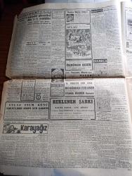 Cumhuriyet Gazetesi - 7 Şubat 1954 - İ'lerin üstüne nokta yazan Nadir Nadi Başmakale - Doğu Almanya'da Rusya'ya karşı yeni bir isyan - Petrol kanun tasarısı üzerinde tartışmalar - Celal bayar'a New York'ta Columbia üniversitesinde Fahri doktorluk ünvanı verilirken fotoğraf - Türk gökü manevrası yarın başlıyor - halka kilo ile kok kömürü de satılacak - Fuat köprülü'nün verdiği beyanat - İnce Mehmet yazan Yaşar Kemal Yazı Dizisi - Haydarpaşa buğday silosunun temeli atıldı - sanatkar Elif naci'nin Konferansı bu akşam radyodan nakledilecek - Hürriyet çocukları yazan Hasan Ali Yücel - Truman iktidarı tenkit ediyor - 3 boyutlu film fedailer Kalesi Atlas sinemasında - Galatasaray Vefa maçı - Eskişehir güreşçileri Dün 5 3 yenildiler - Deniz harp okulumuz yazan Haluk Yusuf Şehsuvaroğlu - Hamiyet Yüceses Suzan Güven Sabite Tur Gülerman Kamer Bedir Taksim kristal salonunda - Eflatun Bey ve Rakım Efendi yazan Ahmet Mithat Efendi yazı dizisi - mecidiyeköy yenikapı metrosu  3 senede inşa edilecek