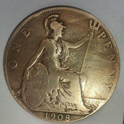 İNGİLTERE 1908    1  PENNY