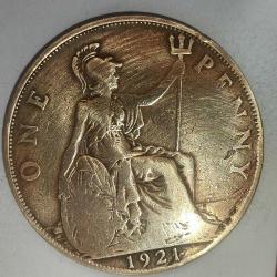 İNGİLTERE 1921   1  PENNY