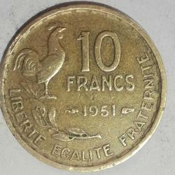 FRANSA  1951   10  FRANK