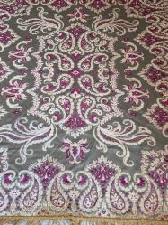 ALMAN İPEK KADİFE - MASA ÖRTÜSÜ 130X150 İYİ DURUMDA