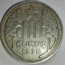 TÜRKİYE 1938  10 KURUŞ