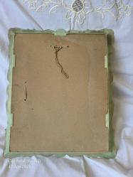 Antika Plastik Çerçeve resmiyle birlikte 30x35 cm