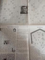 Cumhuriyet bulmaca Gazetesi doğum günü hediyesi-İlker mumcuoğlu-anahtar sözlük-küp bulmaca-geçen haftanın çözümleri-kare bulmaca-heceli akrostiş-konulu şifre bulmaca-heceli bulmaca-sözcük bulmaca-küp bulmaca-Armanlı bulmaca-Sedat yaşayan-954 sayılı Çengel bulmacanın yanıtları-güncel yayıncılık-sayfa sayısı dört