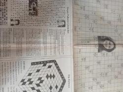 Cumhuriyet bulmaca Gazetesi doğum günü hediyesi-İlker mumcuoğlu-anahtar sözlük-küp bulmaca-geçen haftanın çözümleri-kare bulmaca-heceli akrostiş-konulu şifre bulmaca-heceli bulmaca-sözcük bulmaca-küp bulmaca-Armanlı bulmaca-Sedat yaşayan-959 sayılı Çengel bulmacanın yanıtları-güncel yayıncılık-Şener Şen -veysel Şatıroğlu -sayfa sayısı dört